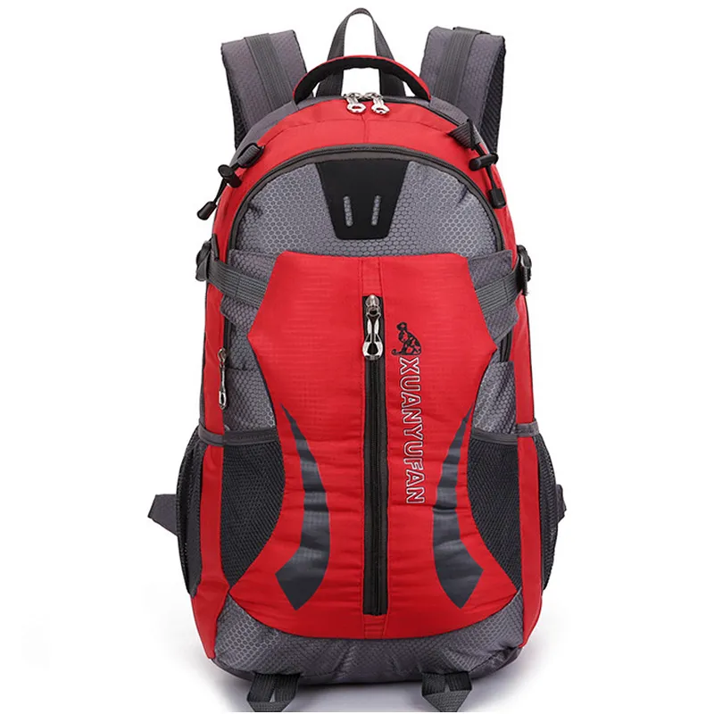 Recycled waterproof green color kids hiking daypack backpack with waist belt