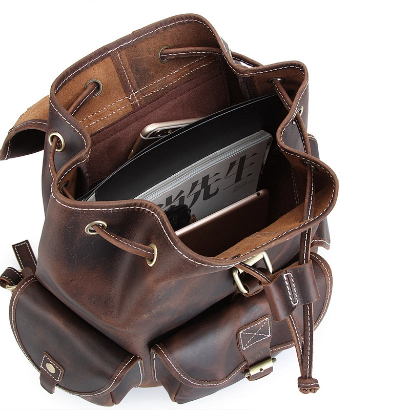 New Arrival Leather Fashion Vintage Backpack Genuine Leather Backpack For Men