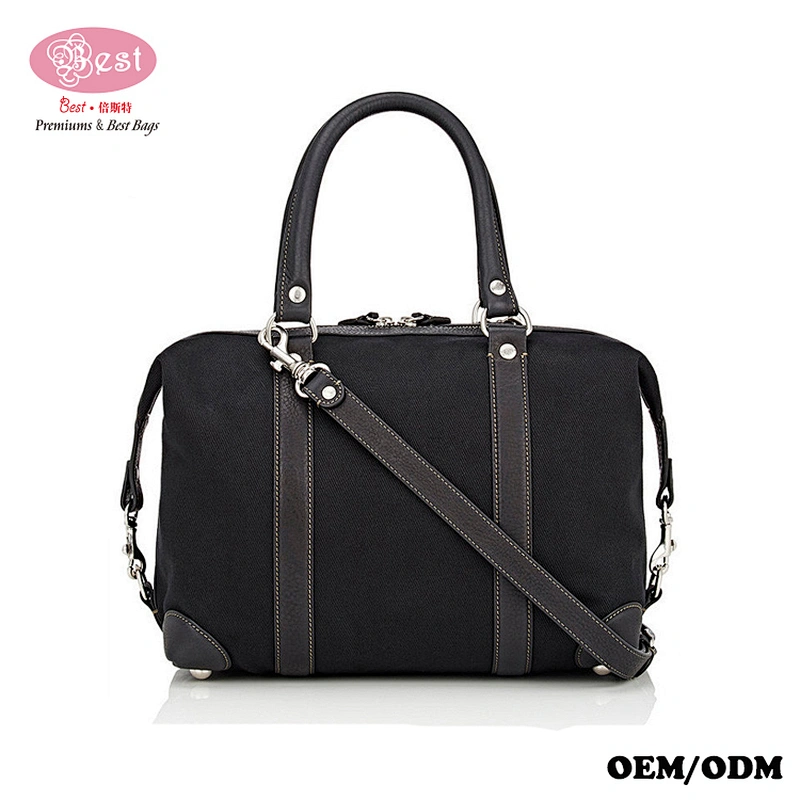 China Manufacturer Canvas travel Bag Cavalier Small Duffle Bag Rafted of Twill and Trimmed