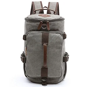 School Bags Trendy Canvas  diaper Backpack square canvas backpack Duffel Backpack Bag Travel