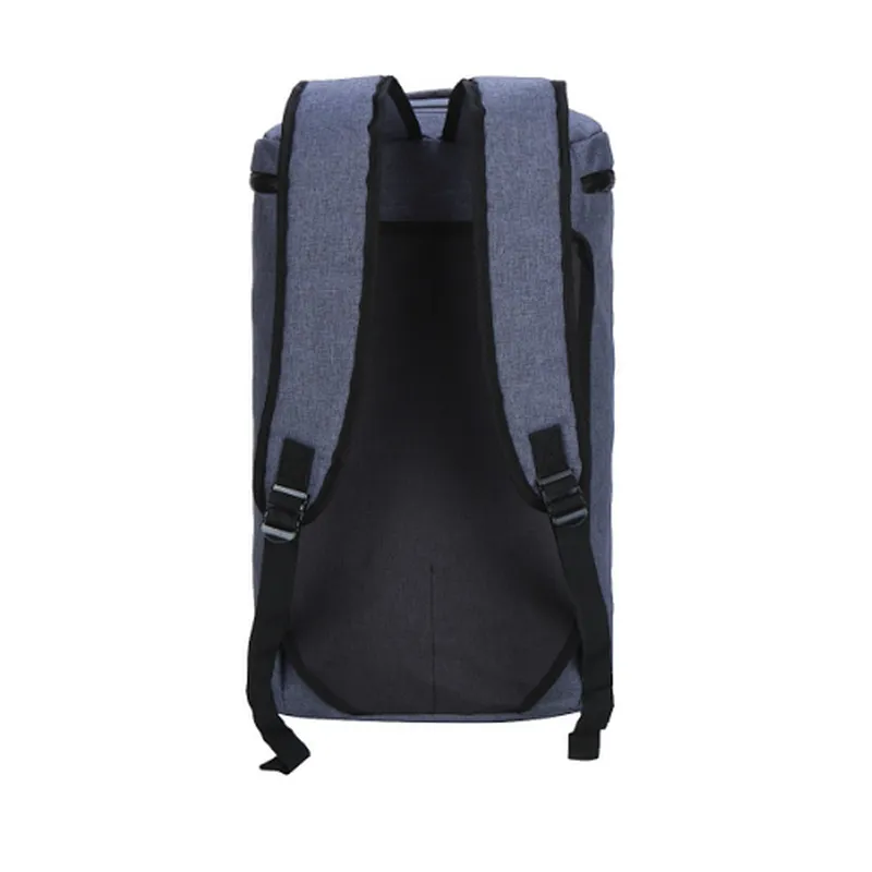 Custom weekend blue oxford sports duffle gym backpack totes bag with custom logo