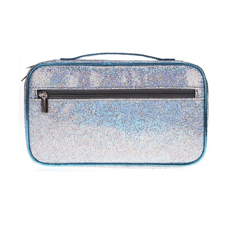 Women Sequins Makeup Brush Bag Shiny Bling Cosmetic Bag for women