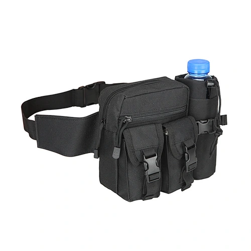 canvas running multi-functional waterproof backpack day hiking travel  bag  fashion waist purse with kettle pocket  for men