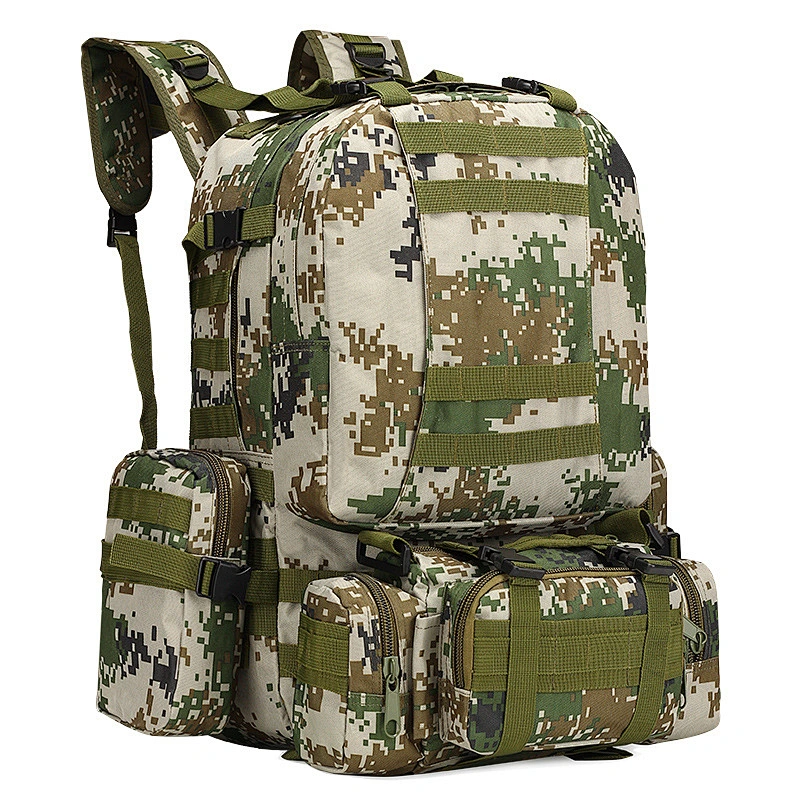 2020 new style  Mens canvas handbag  Military Tactical Backpack Rucksacks Large Capacity Camping Hiking Bag