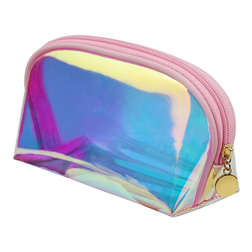 Factory hot sale transparent cosmetic bag with logo organizer eco in stock