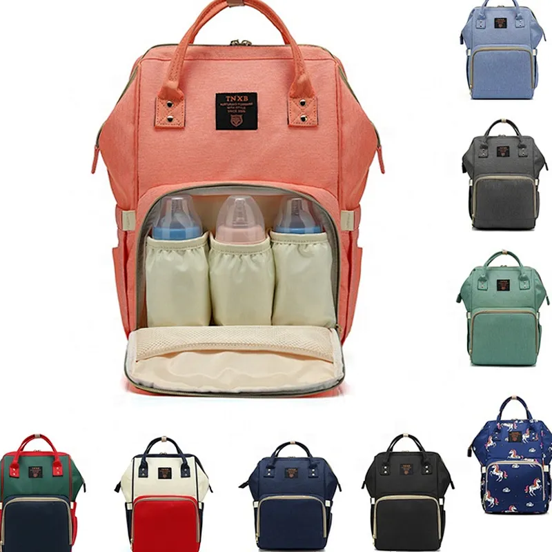 Large Capacity Baby Care Stylish Multi-FunctionTravel Backpack Nappy Bags Maternity Mother Baby Diaper Bag with Waterproof