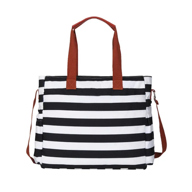 Premium stylish trendy portable mummy baby girl tote diaper bag with changing pad
