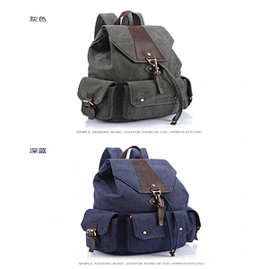 Amazon top sellers versatile large capacity leisure canvas backpack for college students for outdoor sports or school