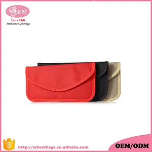Wholesale black block signal mobile phone bag anti radiation pouches / case