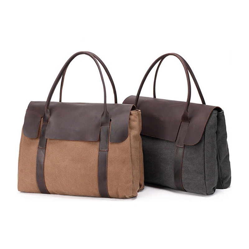 Men's Canvas Handbag luggage pineapple leather kaka bags