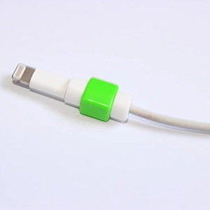 Best Selling High Quality Rubber Silicone USB Data Cable Protector for iPhone