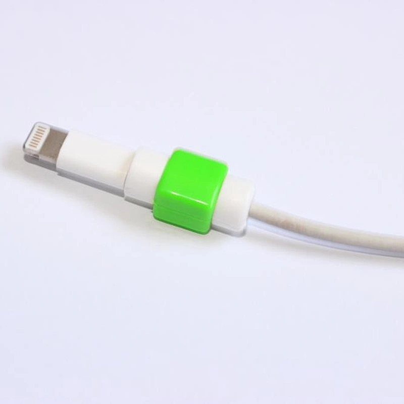 Best Selling High Quality Rubber Silicone USB Data Cable Protector for iPhone