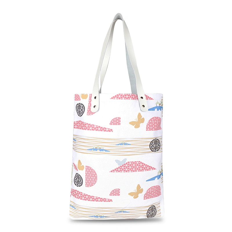 Custom reusable shopping bag thick cotton tote bag in stock