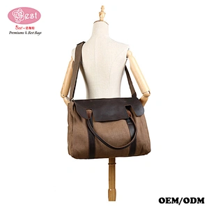 Men's Canvas Handbag luggage pineapple leather kaka bags