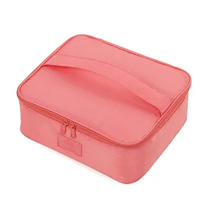 Customized cosmetic makeup toiletries make up brush pouch organizer bag
