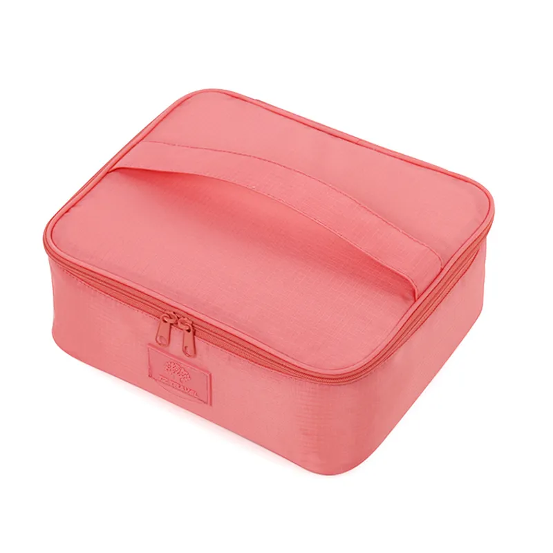 Customized cosmetic makeup toiletries make up brush pouch organizer bag