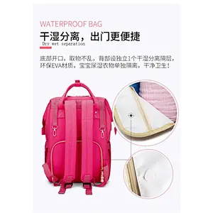 Multi-function large capacity USB port leisure mum & baby bag for travel or camping