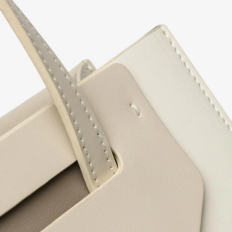 Genuine Leather Mini Crossbody Bag Lady Handbags Simple Color Matching Purse