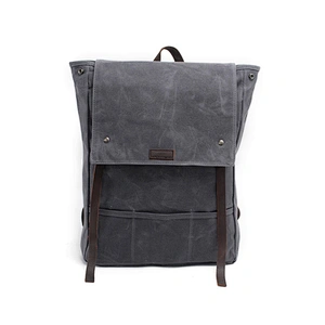 Wholesale vintage latest fashion backpack waxed canvas backpack travel canvas backpack