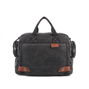 Newest design canvas vintage laptop bags eco friendly laptop bag cheapsmall laptop trolley bag