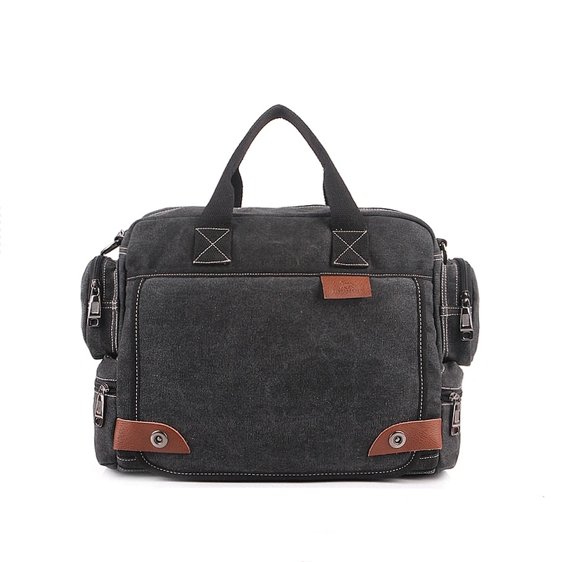 Newest design canvas vintage laptop bags eco friendly laptop bag cheapsmall laptop trolley bag