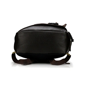 Customized Unisex Retro Casual Backpack Canvas School Backpack Leather Laptop Backpack