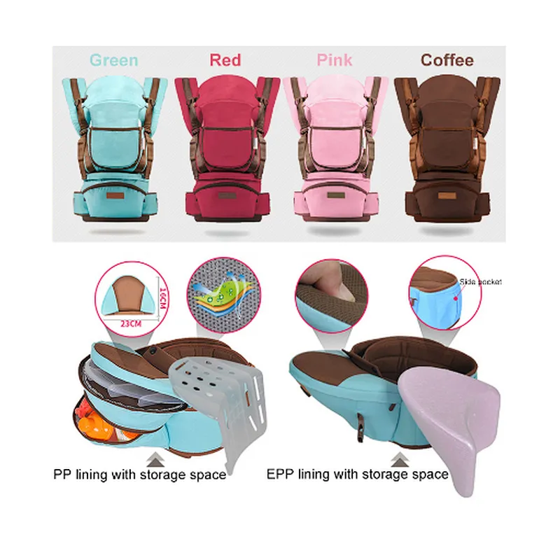 Custom good fashion baby travel system hipseat baby carrier belt infant carrier