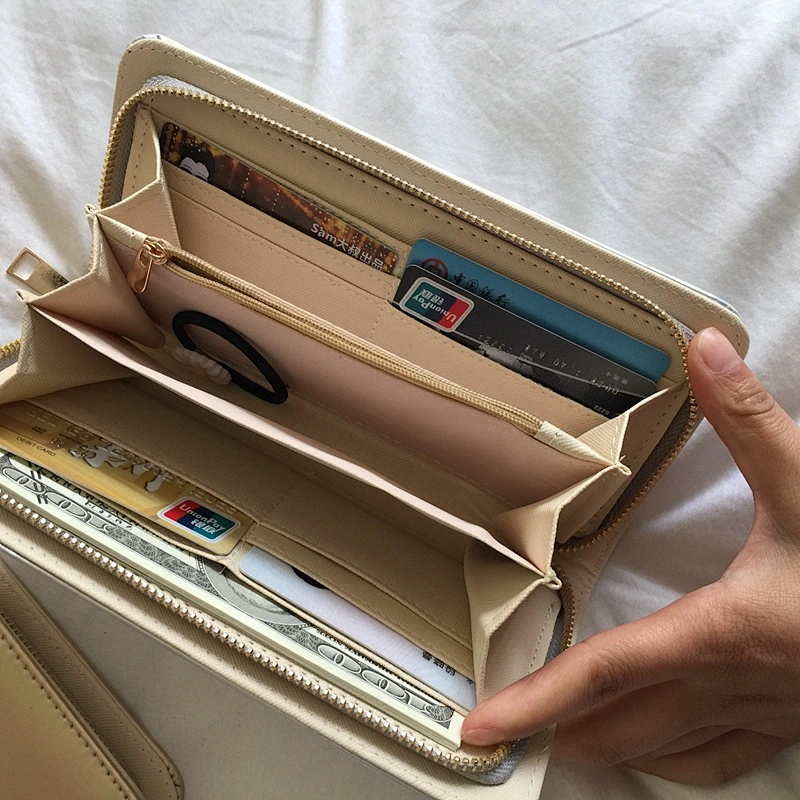 PU fashion wallet fingerprint pvc For Credit Card