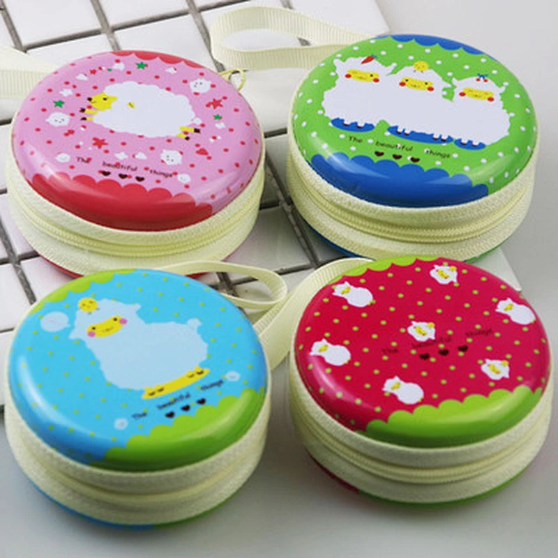 Wholesale Korea Style Customized Tinplate Coin Purse for Christmas