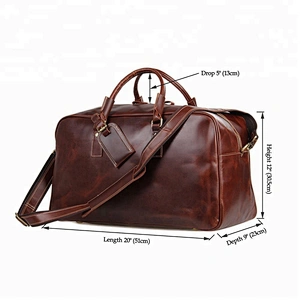 Men's Duffle Bag Vintage Leather Big Capacity Duffel Bags