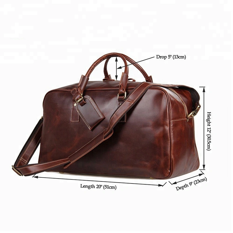 Men's Duffle Bag Vintage Leather Big Capacity Duffel Bags