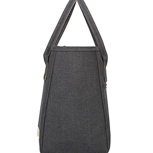 Wholesale travel luxury 600d polyester canvas shopping fitness food wine tote bag
