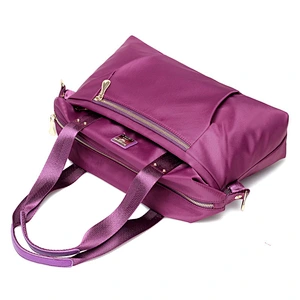 2019FW Ladies Soft nylon Leather Hobo Handbag Tote Shoulder Bag Leisure Daily Bag