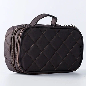 Diamond Lattice Travel Toiletry Bag Portable Storage Bag Cosmetic Case Organizer