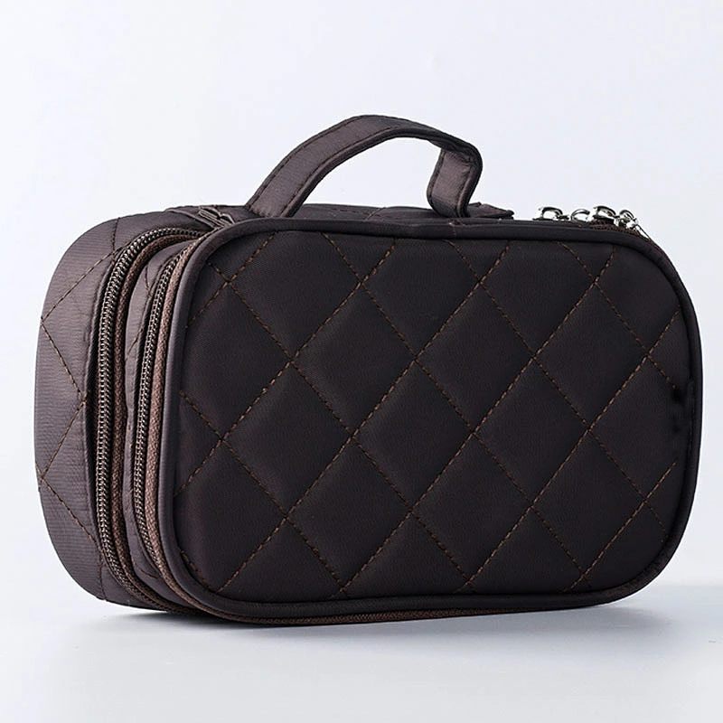 Diamond Lattice Travel Toiletry Bag Portable Storage Bag Cosmetic Case Organizer