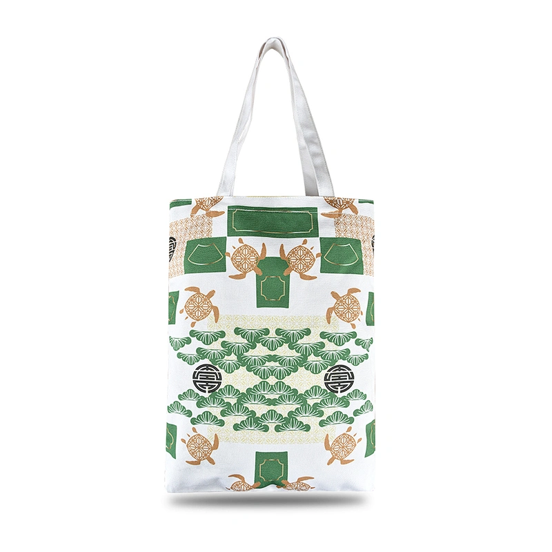 Cotton canvas digital direct printing eco-friendly hand bag gift bag tote bag