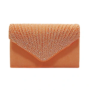 2020 Amazon top sellers fashion classic simple diamond encrusted evening bag silk for ladies for party