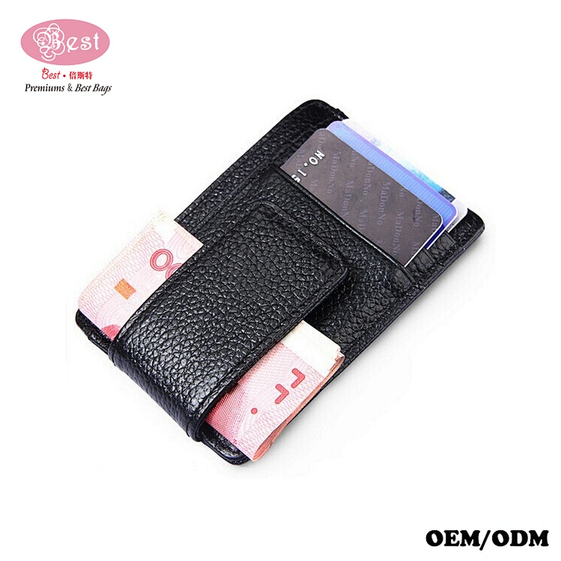 Genuine Leather cash purse 2019 bestbags Wallet RFID Blocking Magnetic Front Pocket money clip