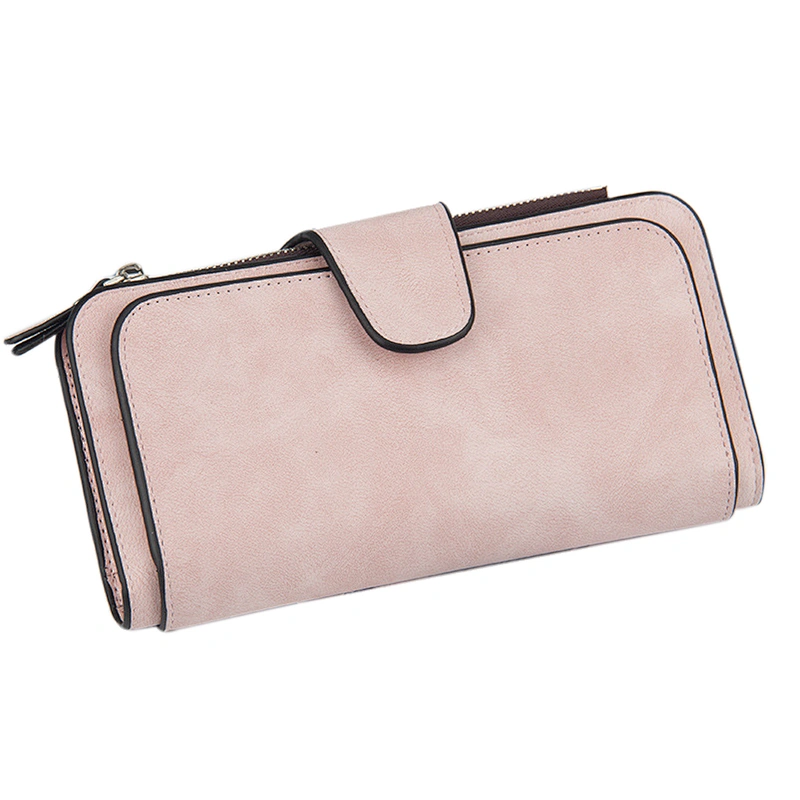 Fashionable simple and elegant long buckle purse mobile phone bag  for shopping or daily use