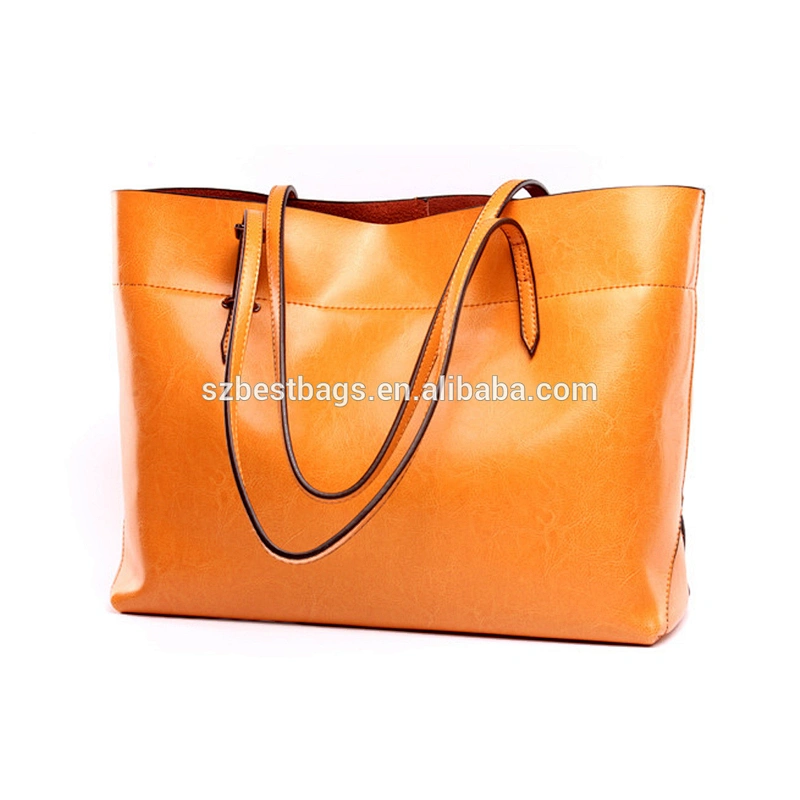 Fashion Style 100% Pure Cow Leather Handbag Women's Tote Bag