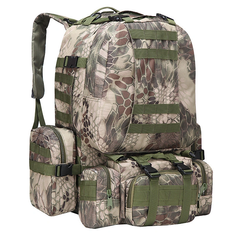 2020 new style  Mens canvas handbag  Military Tactical Backpack Rucksacks Large Capacity Camping Hiking Bag