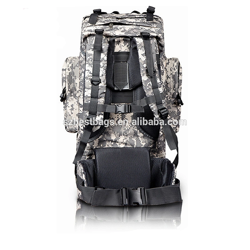 Large capacity camouflage 600D polyester military backpack