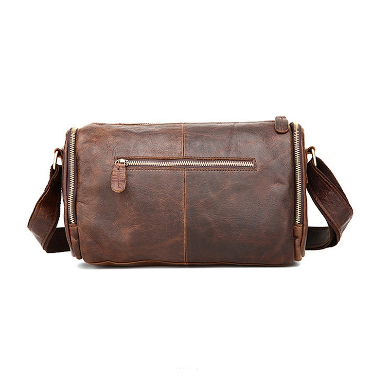 Fashion Crazy Horse Leather Briefcase Men's Shoulder Messenger Bags