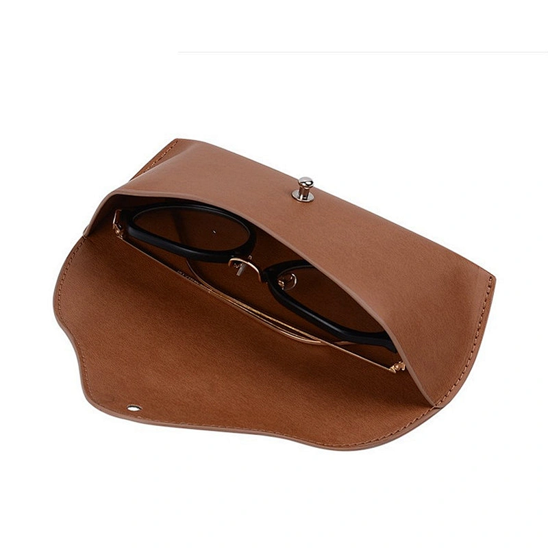 High-end Handmade Glasses Cases Custom PU Leather Glasses Bags