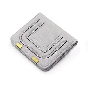 Women cute mini pu leather money coin purse clip wallet lady credit card holder for girls