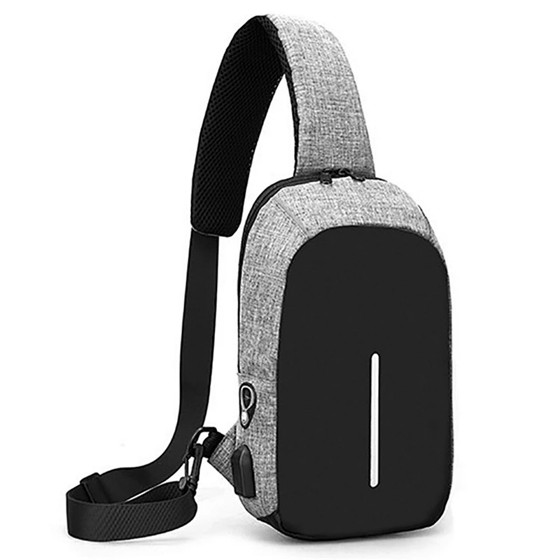 USB Charging Sling Bag Sling Backpack Cross Chest Bags for Men
