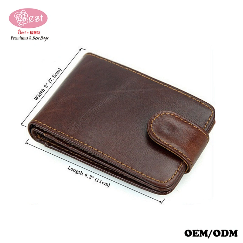 China Wholesale Vintage Leather Men Wallet Manufacture RFID Blocking Card Holder Wallet for Men