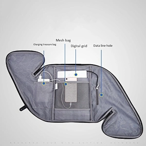 Men Chest Bag Waterproof Anti Theft Reflective Usb Charging Shoulder Messen