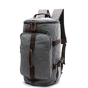 School Bags Trendy Canvas  diaper Backpack square canvas backpack Duffel Backpack Bag Travel