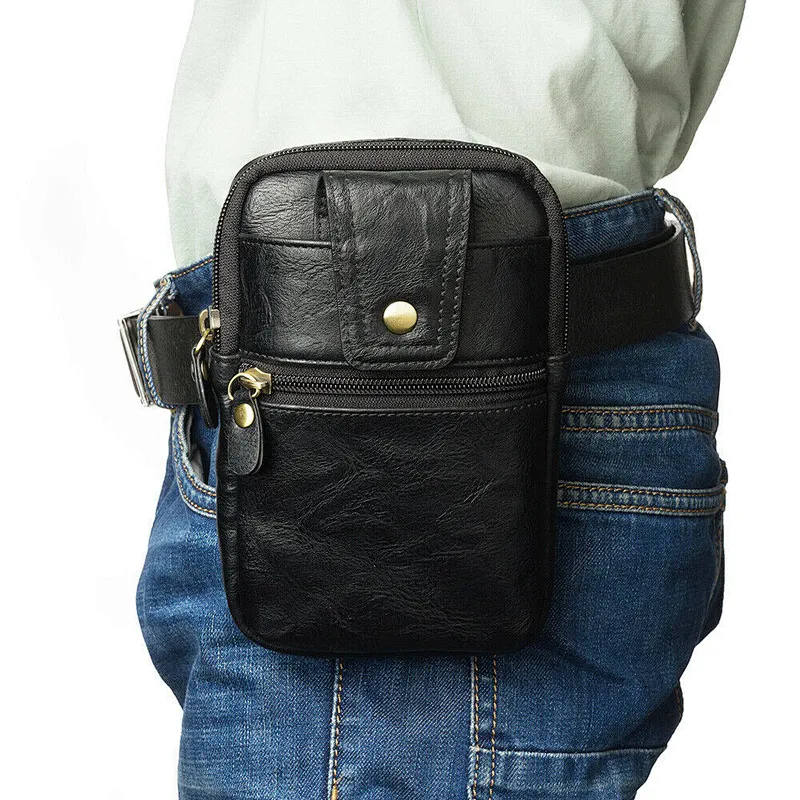 Phone Magnetic waist Belt Pouch Zipper  For Universal 6.5 inch Mobile Phones
